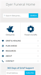 Mobile Screenshot of dyerfuneralservices.com